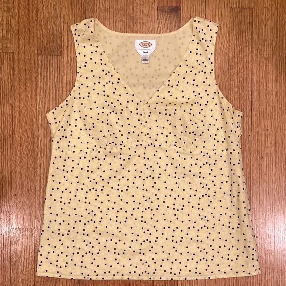 Talbots Pale Yellow Stretch Cotton Top Size Small - Picture 9 of 12
